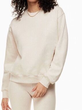 TNA Cream Cozy Fleece Crewneck